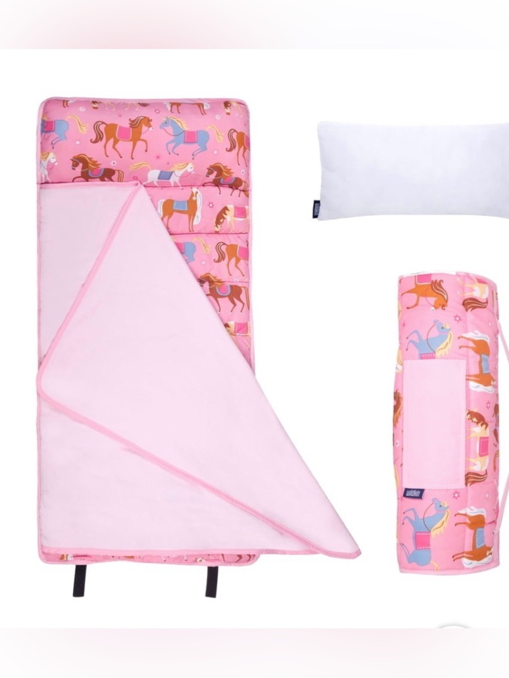 Wildkin Kids Pink Horse Print
Nap Mat with Pillow